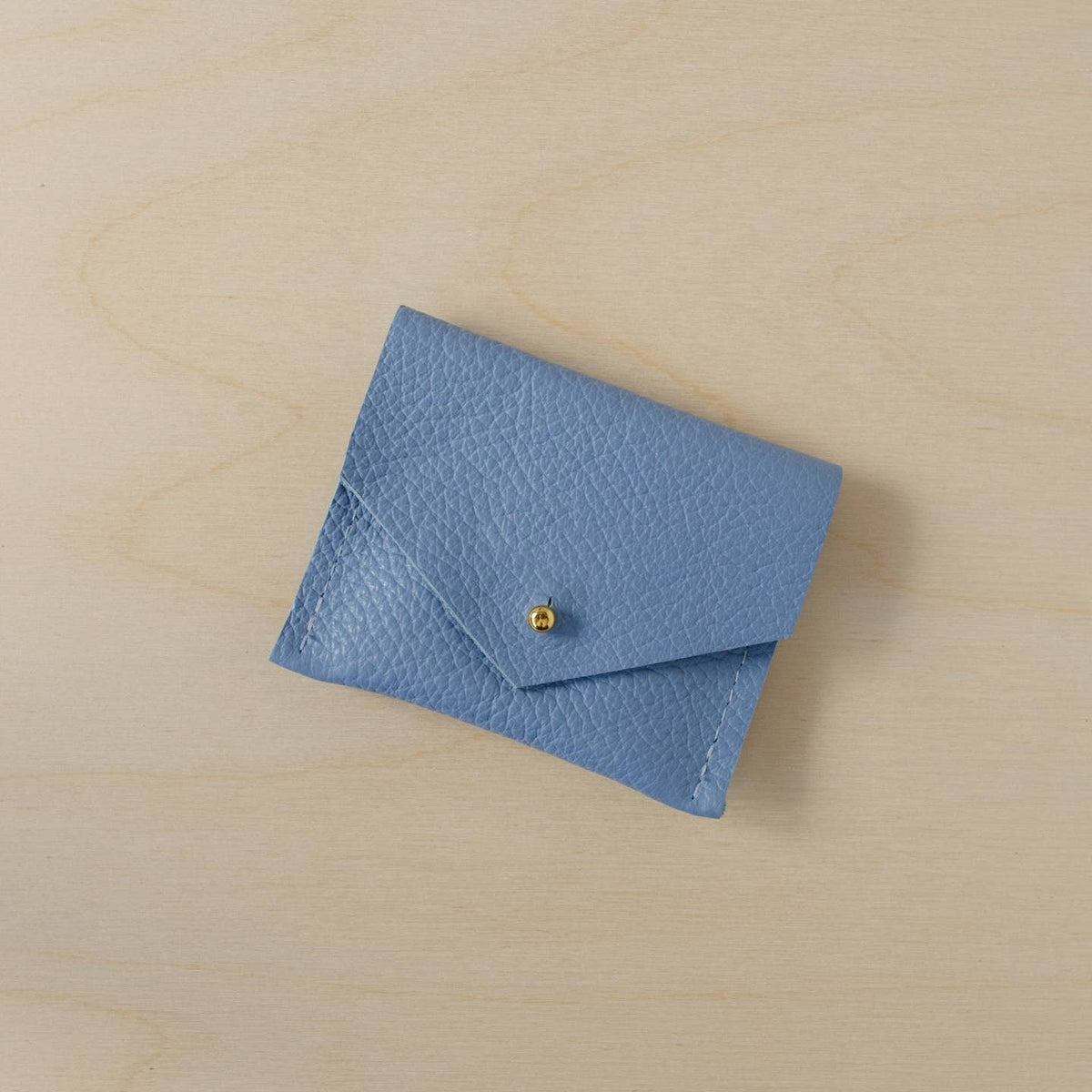 Leather Jewellery Pouch - Powder Blue
