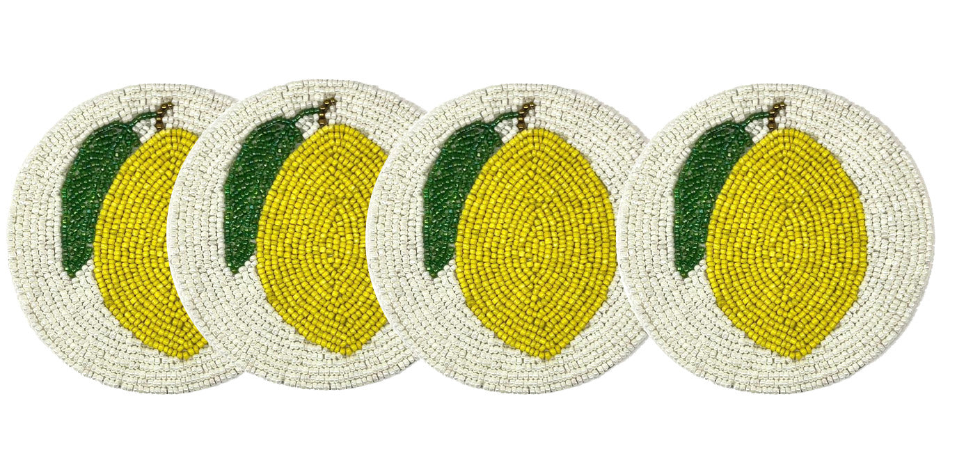 Set of 4 Lemon Coasters