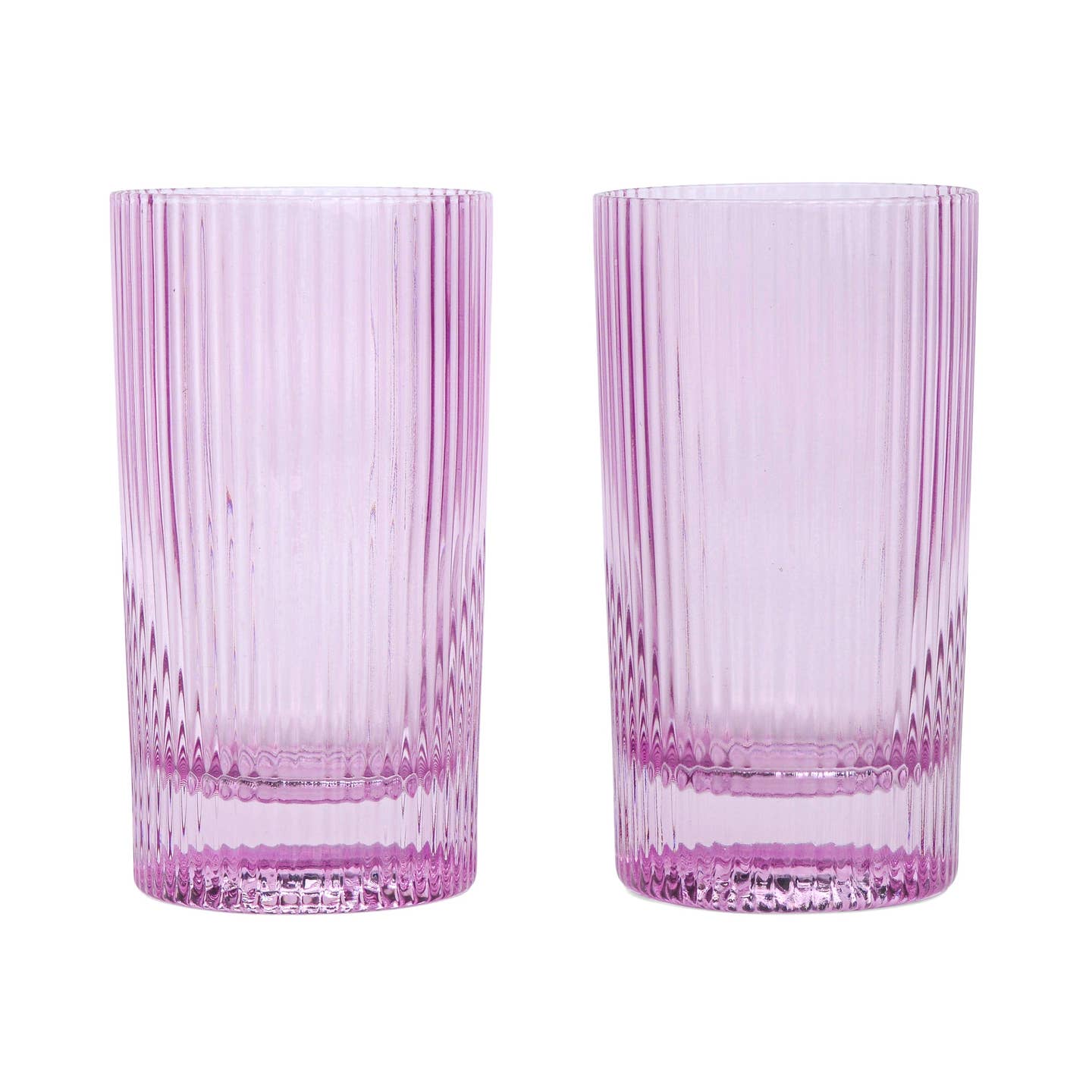 The Stella Highball Glass - Set of 2 - Lilac