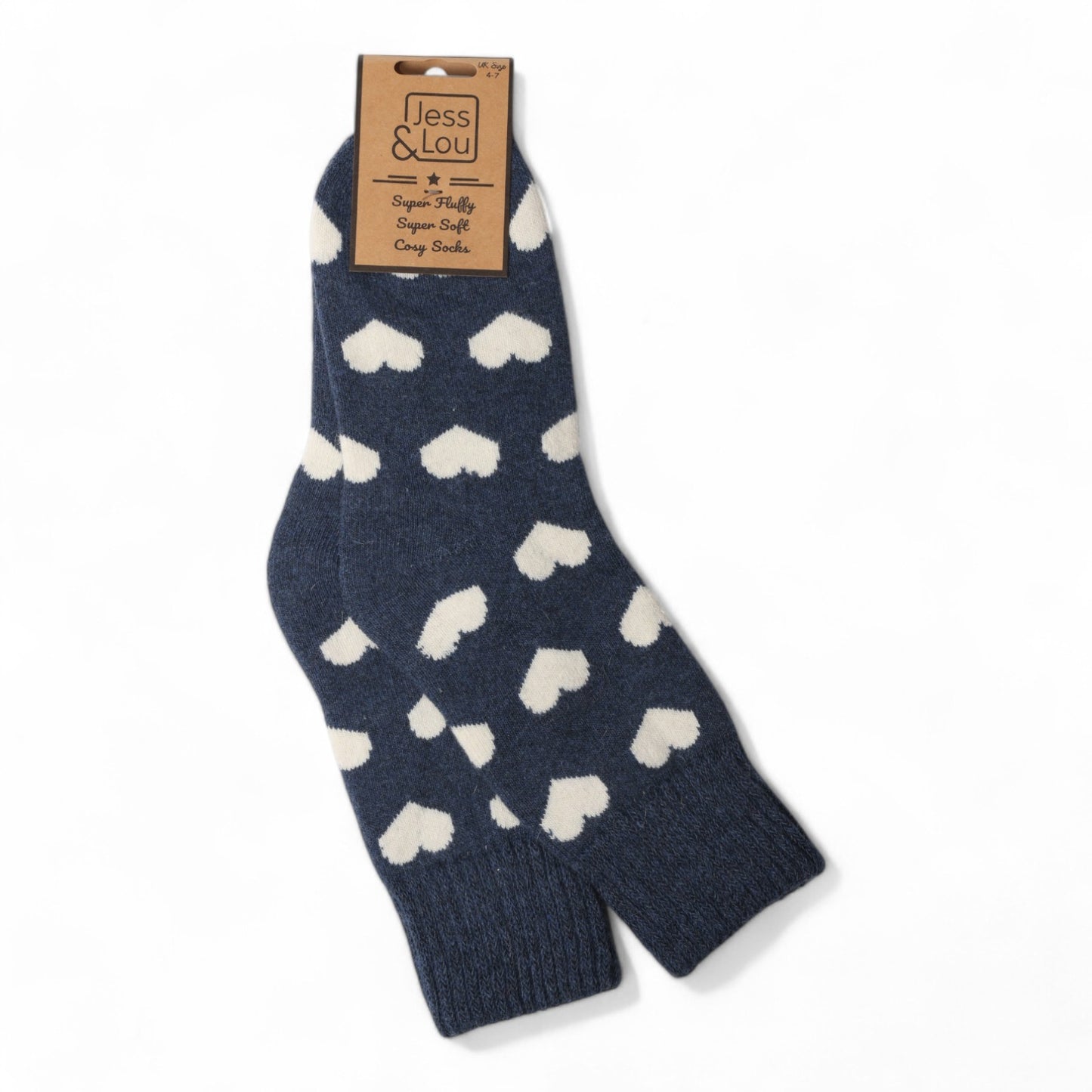 Cosy Heart Patterned Socks