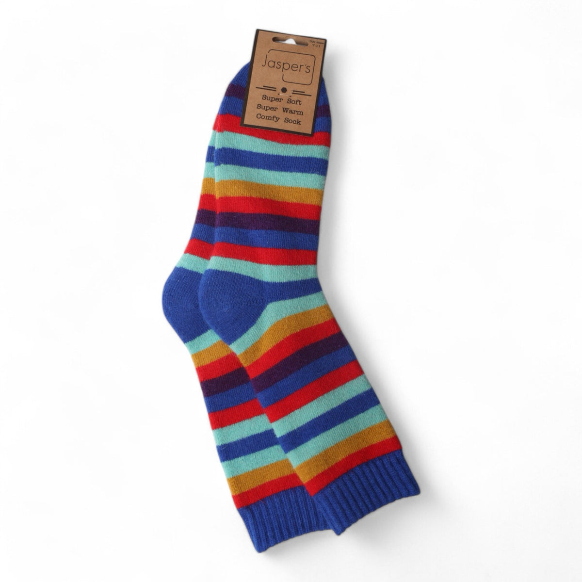 Rainbow Multi-Stripe Cosy Men’s Socks