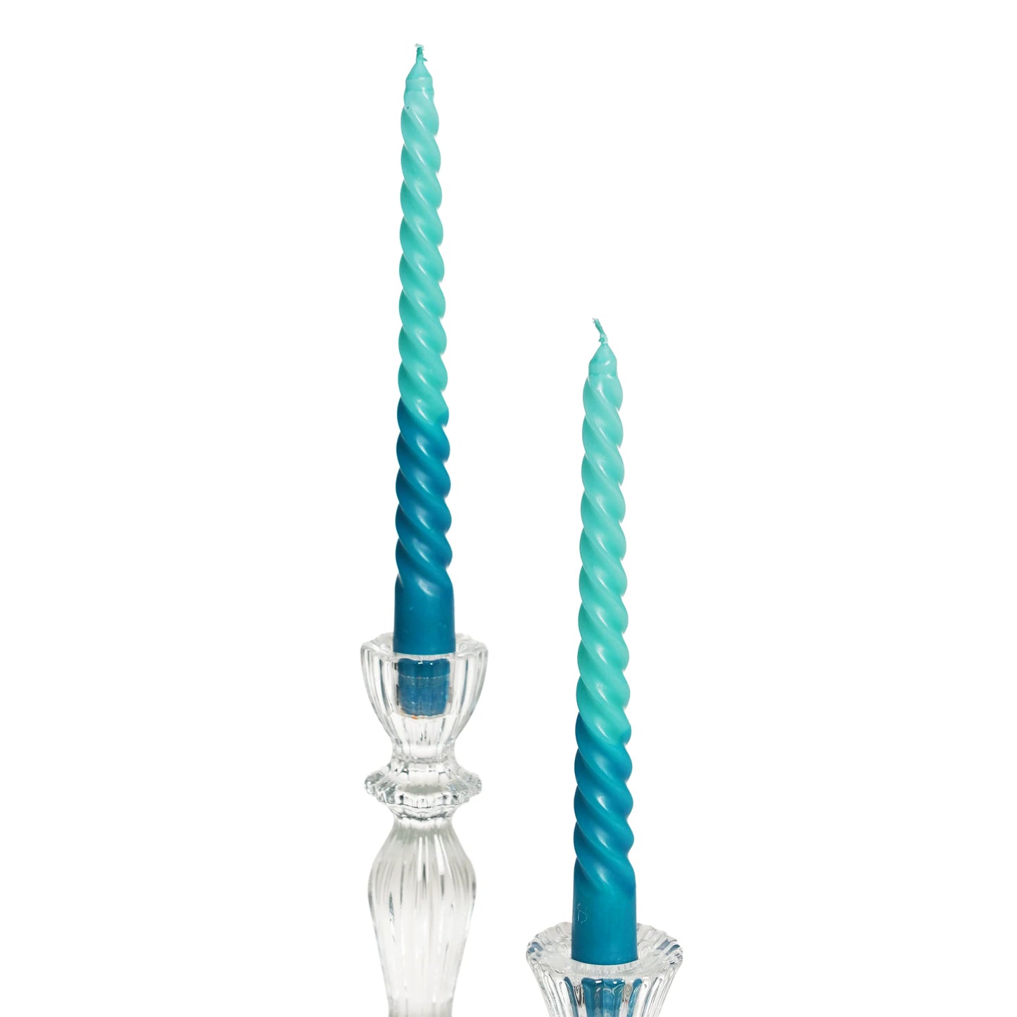 Twisted Candles - Blue Dip dye