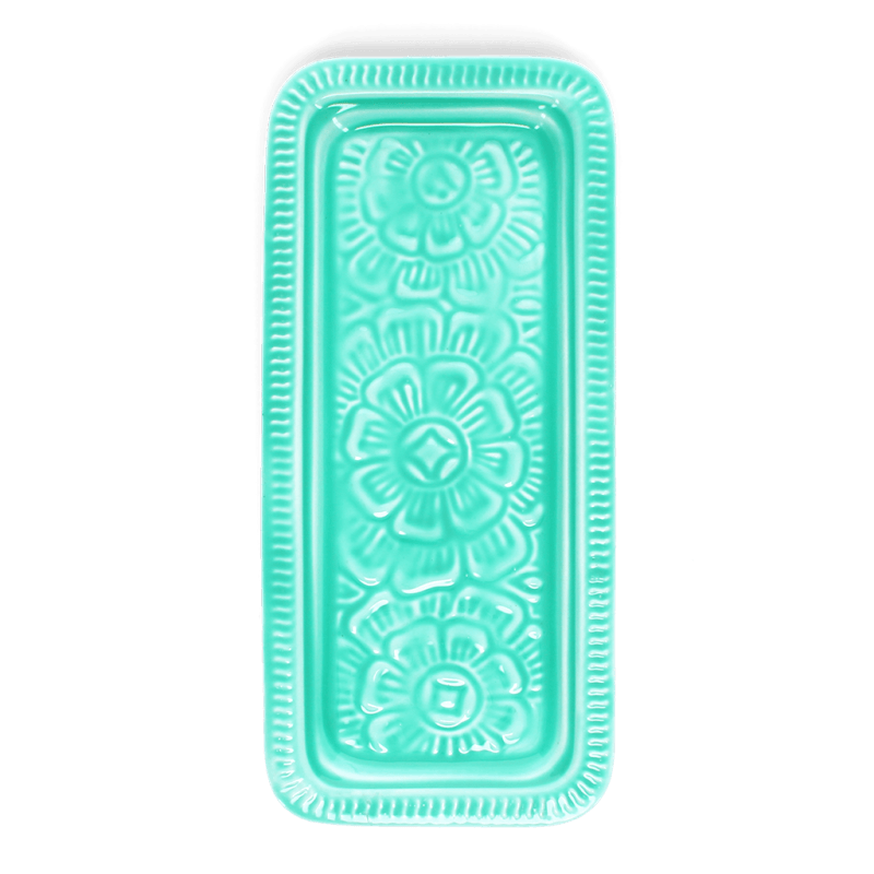 Enamel Trinket Tray - Aqua