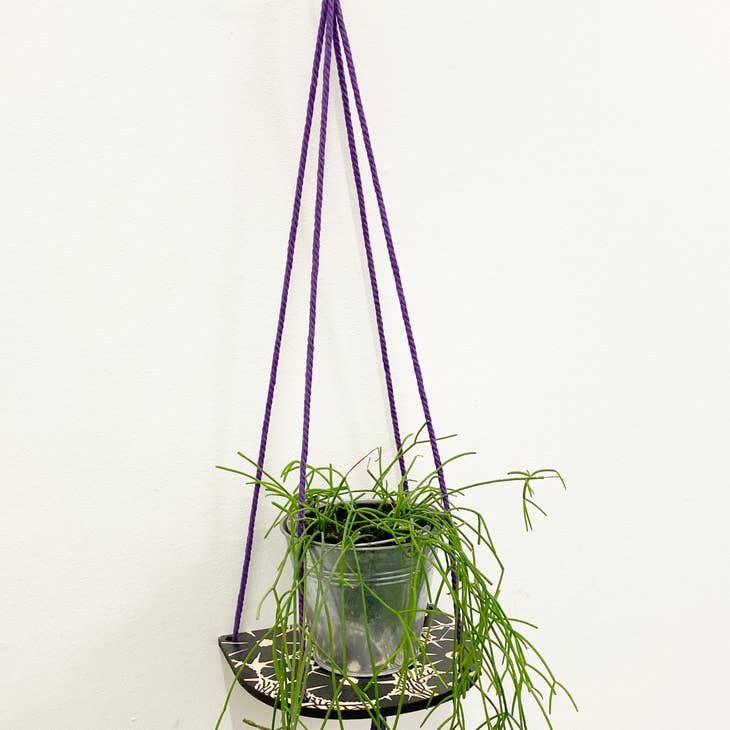 Hanging Plant Shelf (Small) Black Cosmos