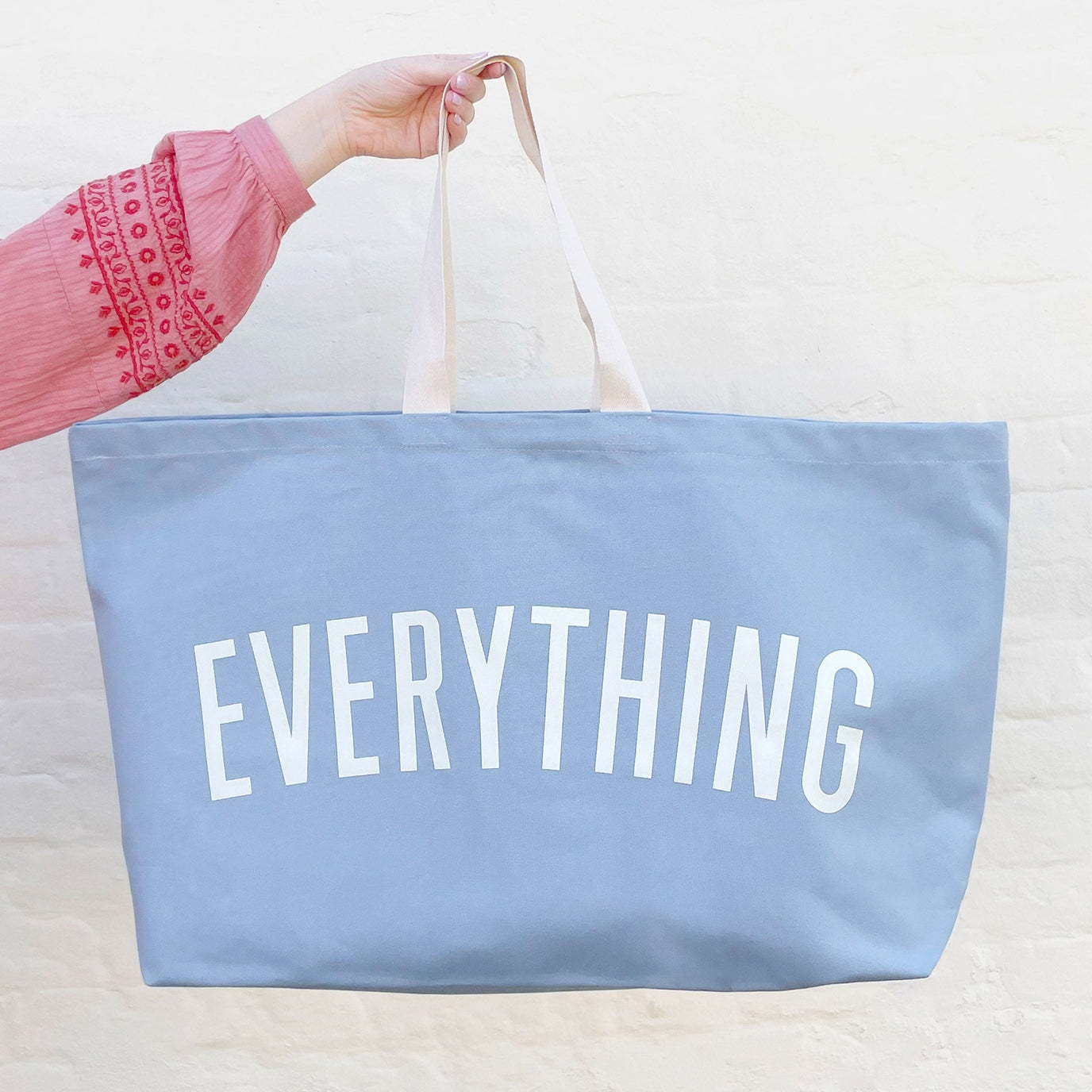 The Everything Really Big Canvas Tote - Light Blue