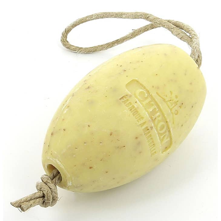 Oval Soap on a Rope - 3 varieties - Lemon, Marine & Lotus Flower