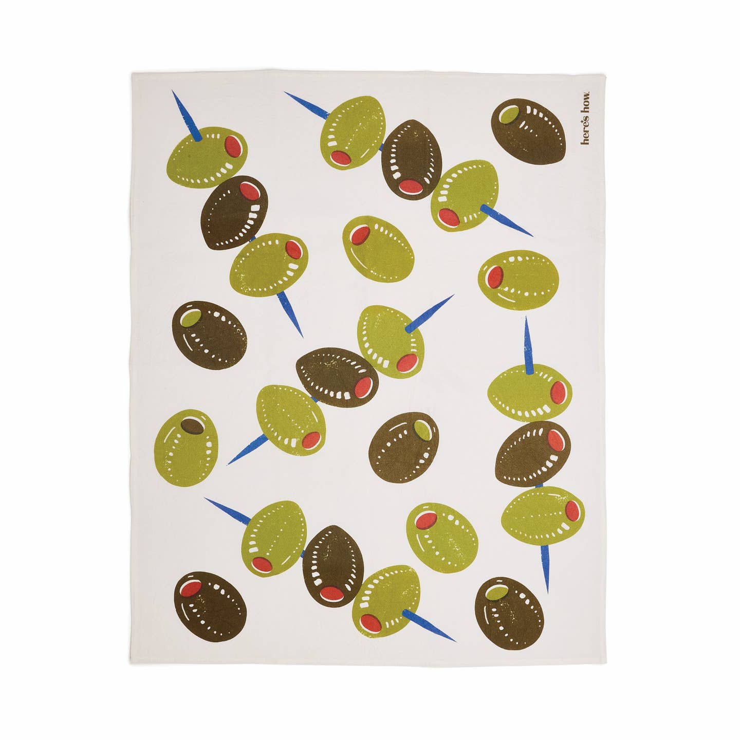 The Emmy Tea Towel - Olives