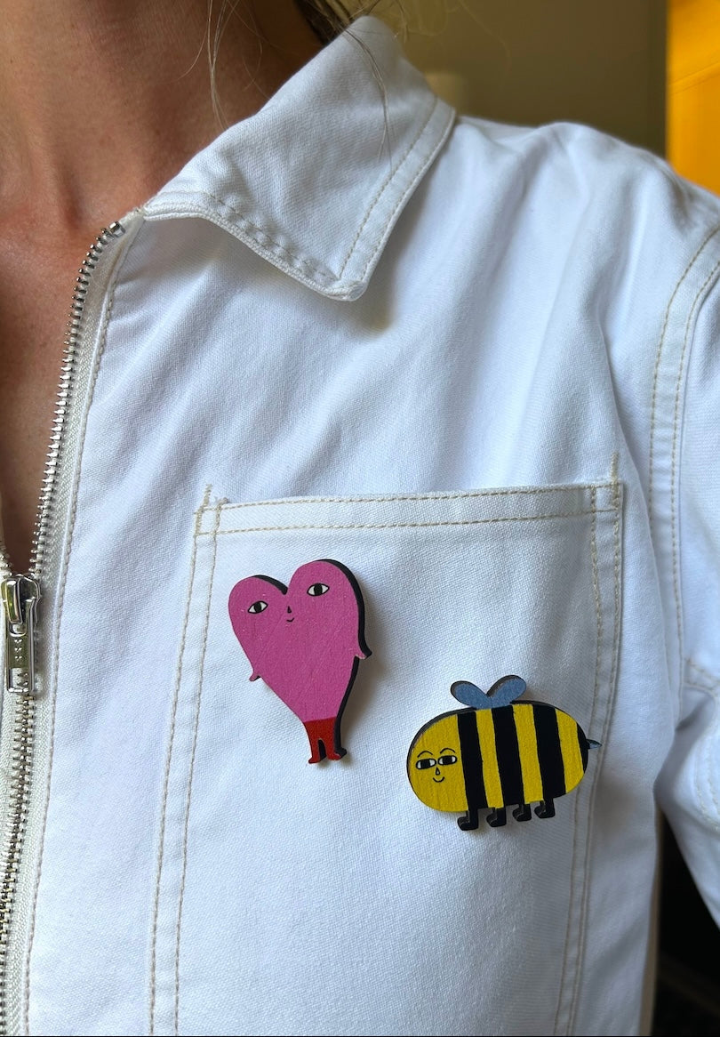 Lovey Pin Badge