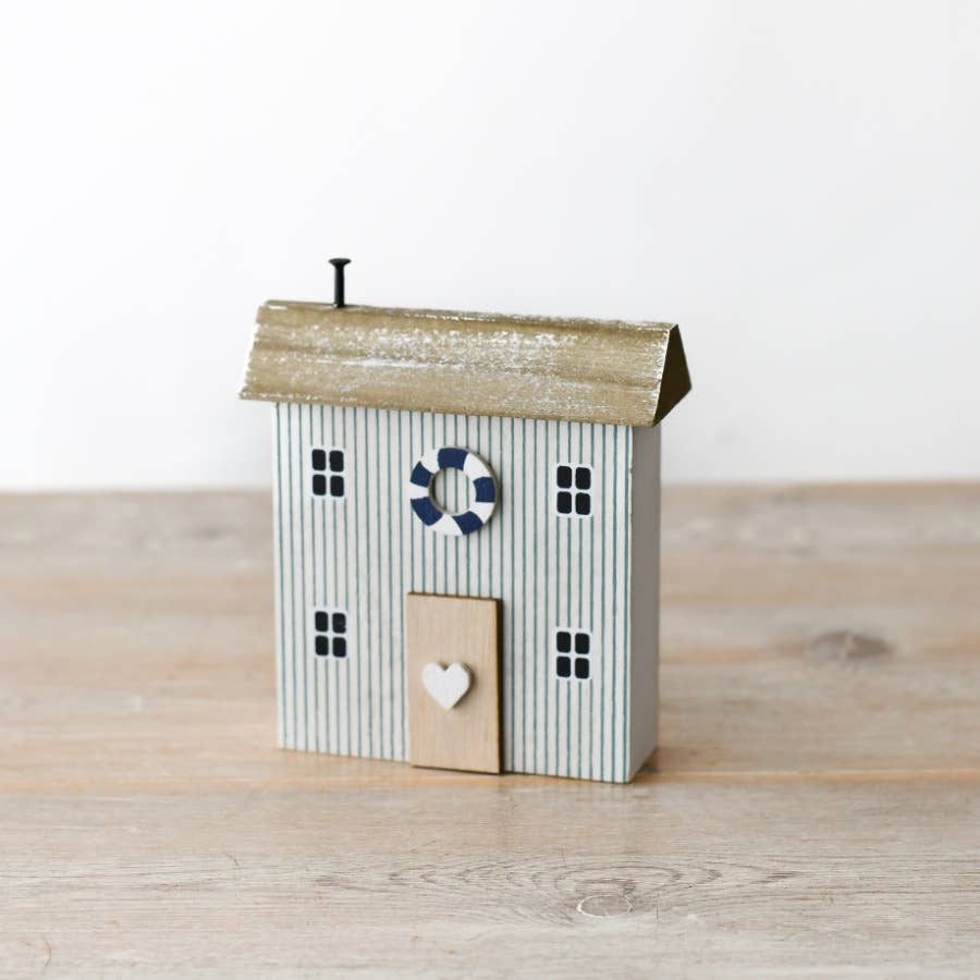 Wooden Coastal Striped House