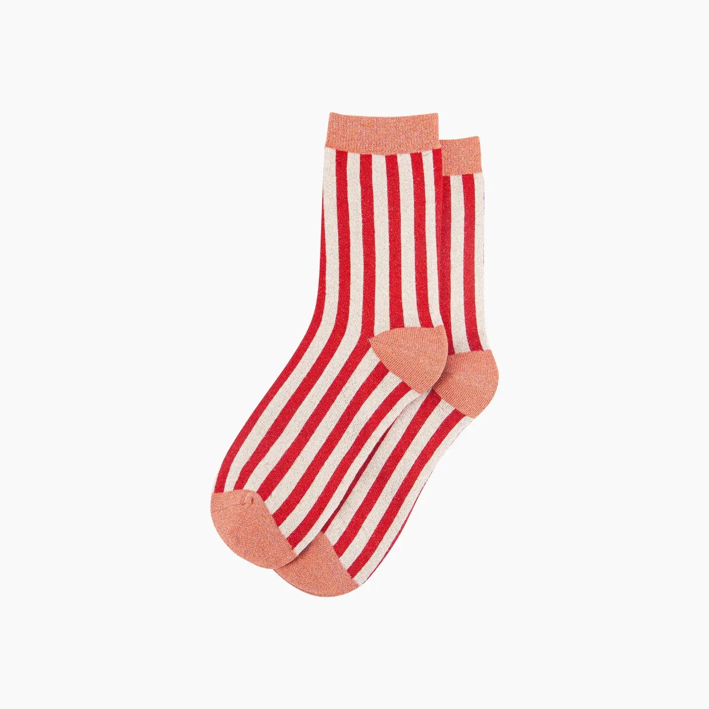 Glitter Cotton Striped Socks