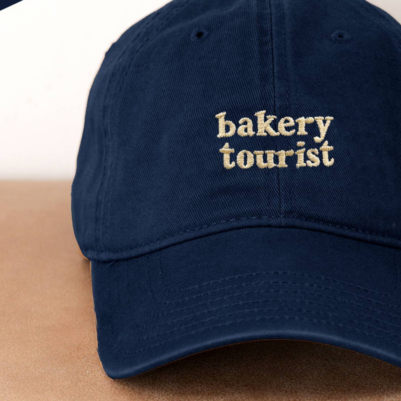 Bakery Tourist, Cotton Baseball Cap - Navy