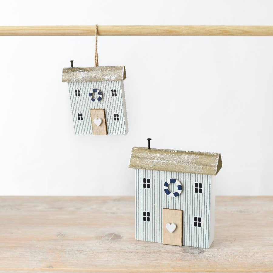 Wooden Coastal Striped House