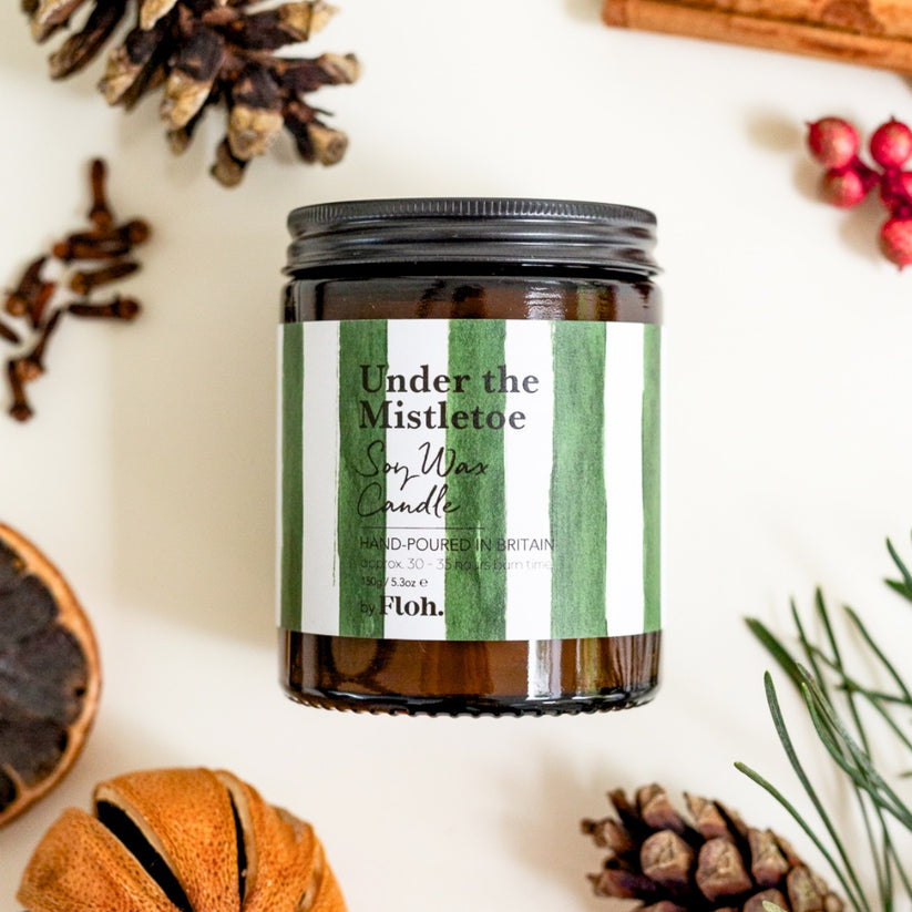 Under the Mistletoe Apothecary Candle