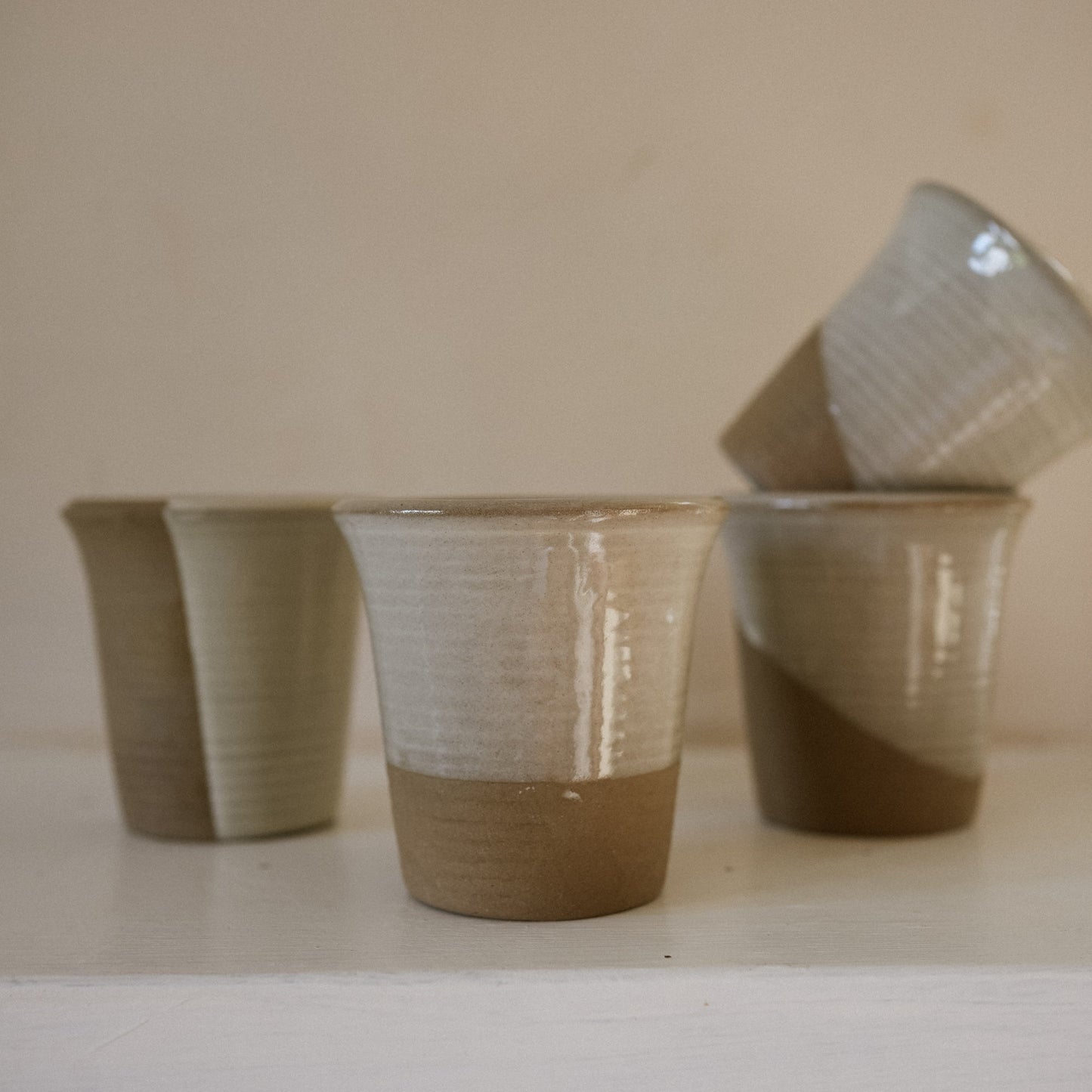 Stoneware Carafe Cup - Milk White