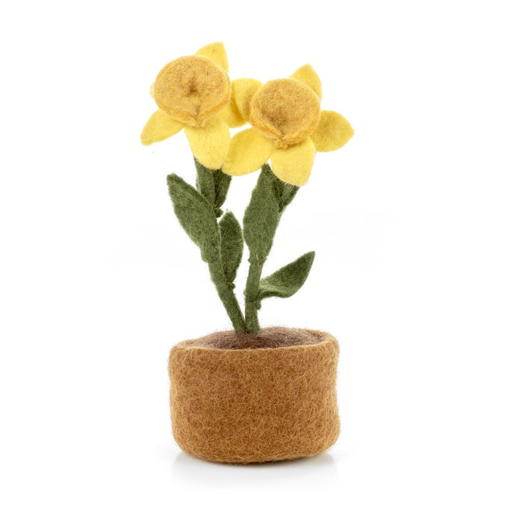 Handmade Felt Daffodils Standing Decoration
