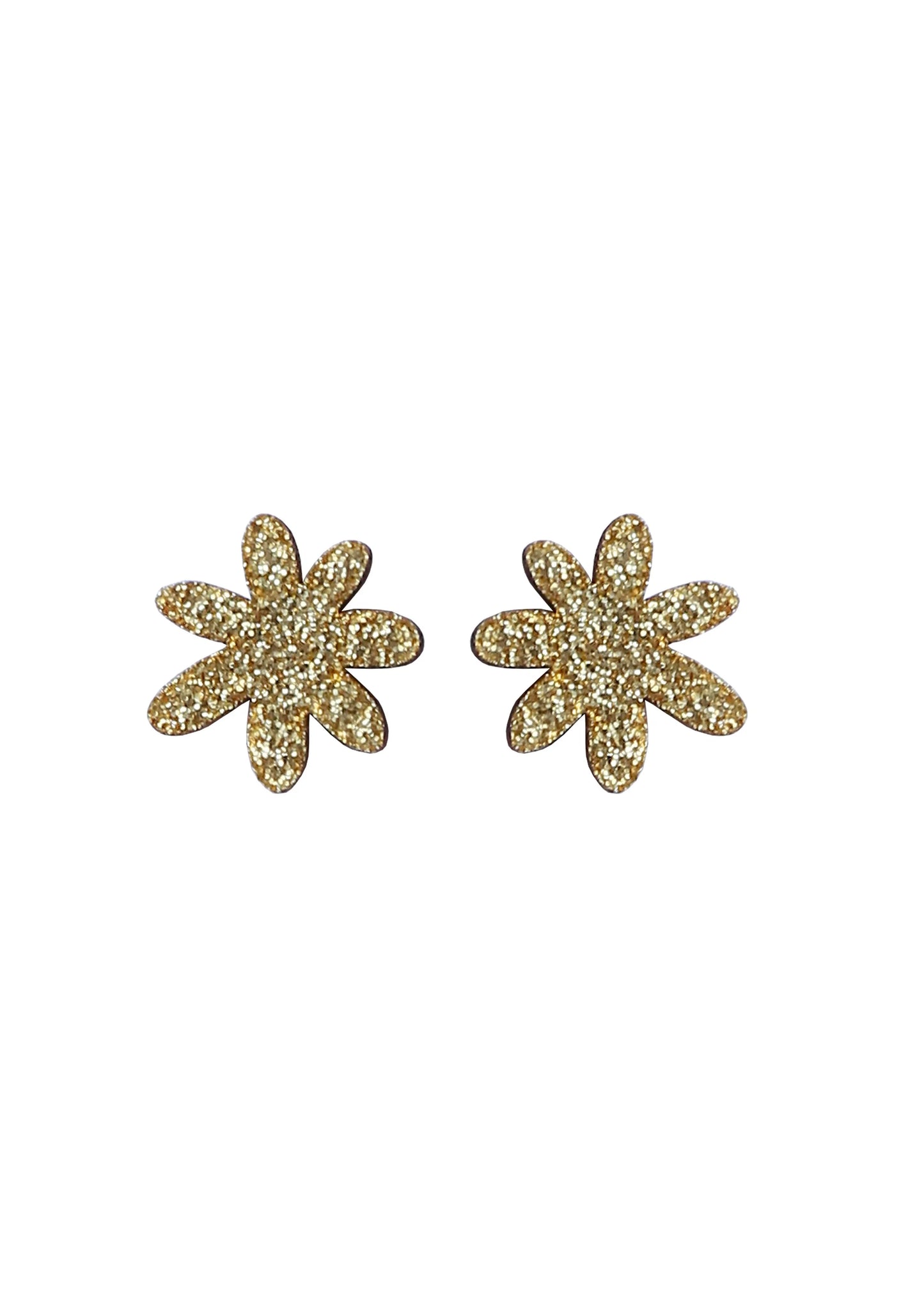 Flower Power Mini Stud Earrings: Gold