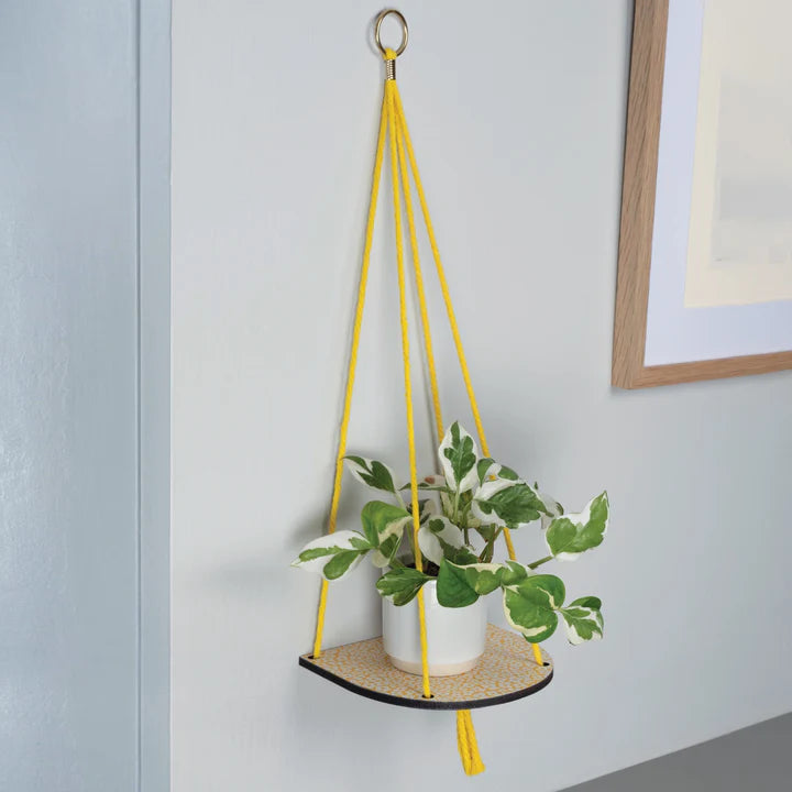Hanging Plant Shelf (Small) Forget Me Not Yellow
