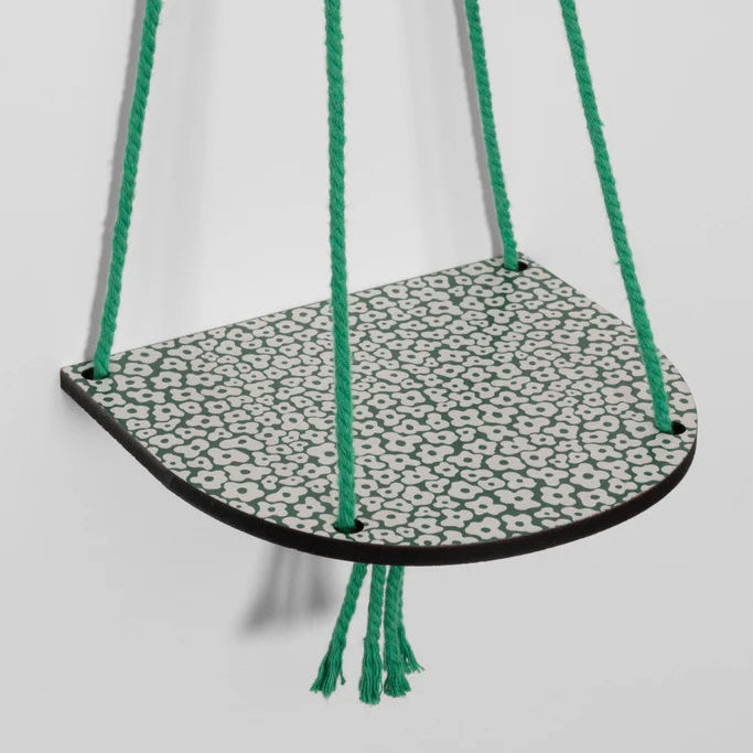 Hanging Plant Shelf (Small) Forget Me Not Green