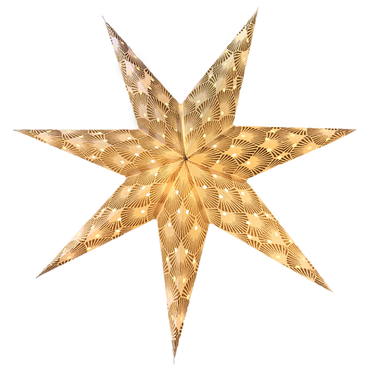Paper Star Lantern -Deco Gold