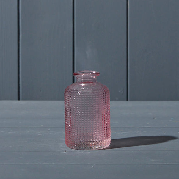 Lavender Dimpled Glass Bottle