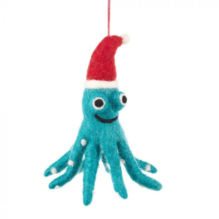 Octopus Christmas Tree Hanging Decoration
