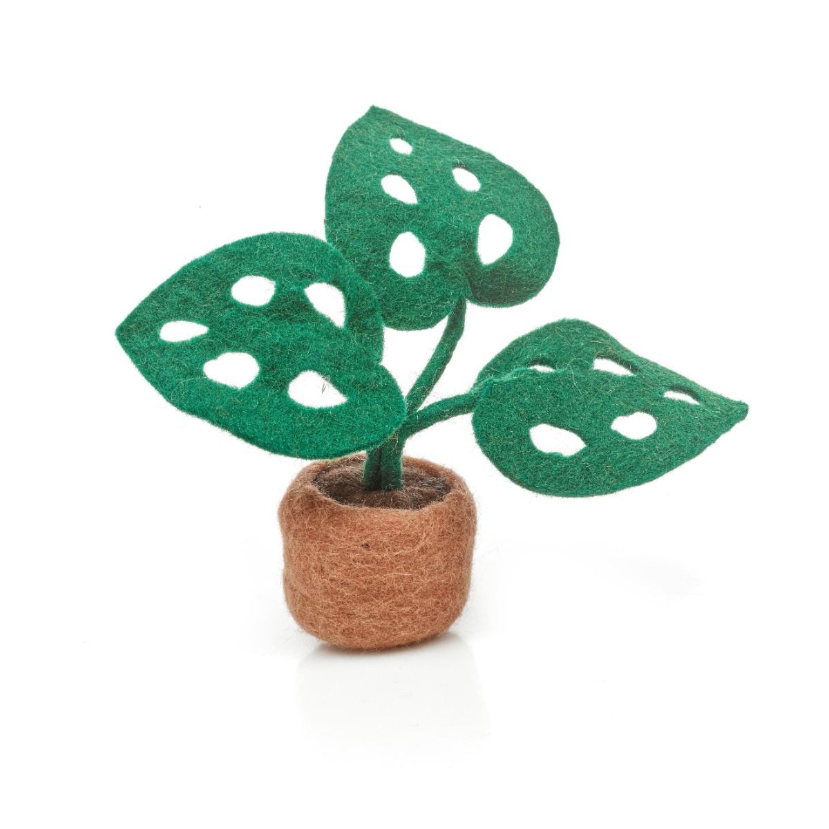 Handmade Felt Monstera Deliciosa Standing Plant Decoration