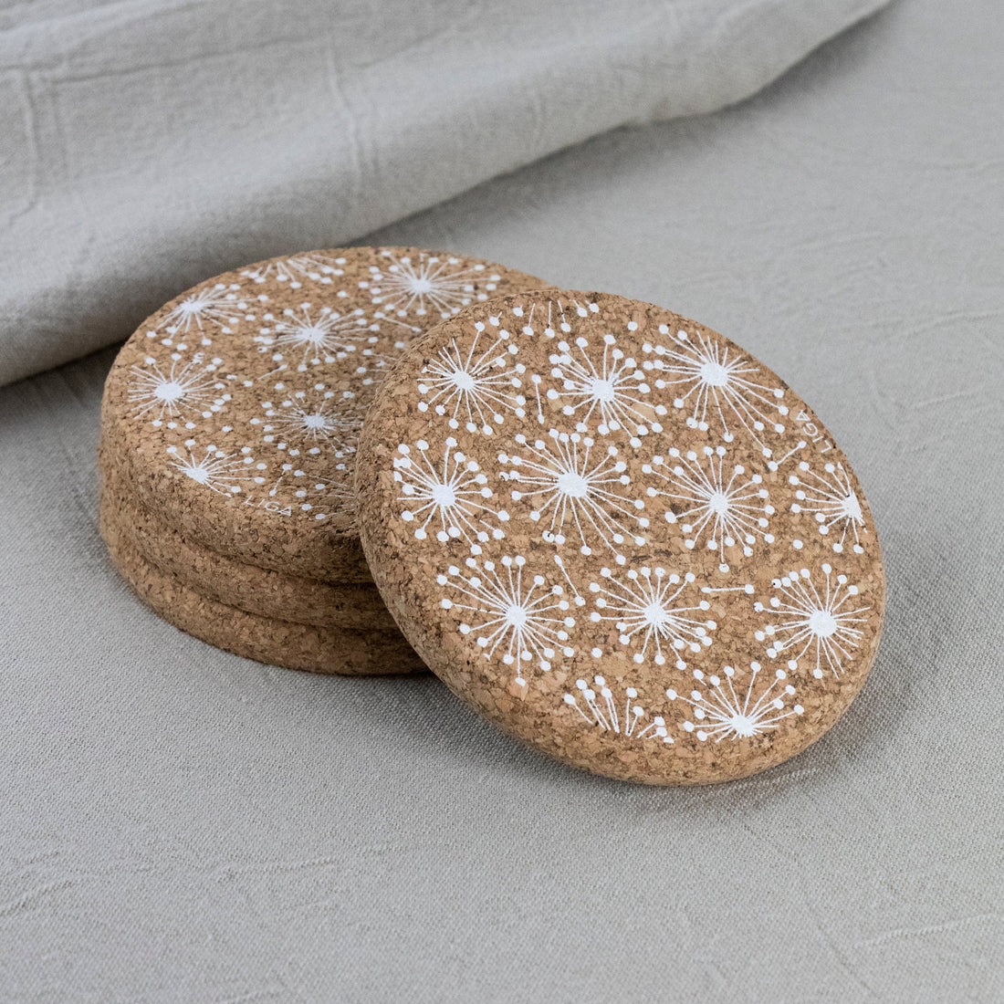 Cork Coaster - Dandelion