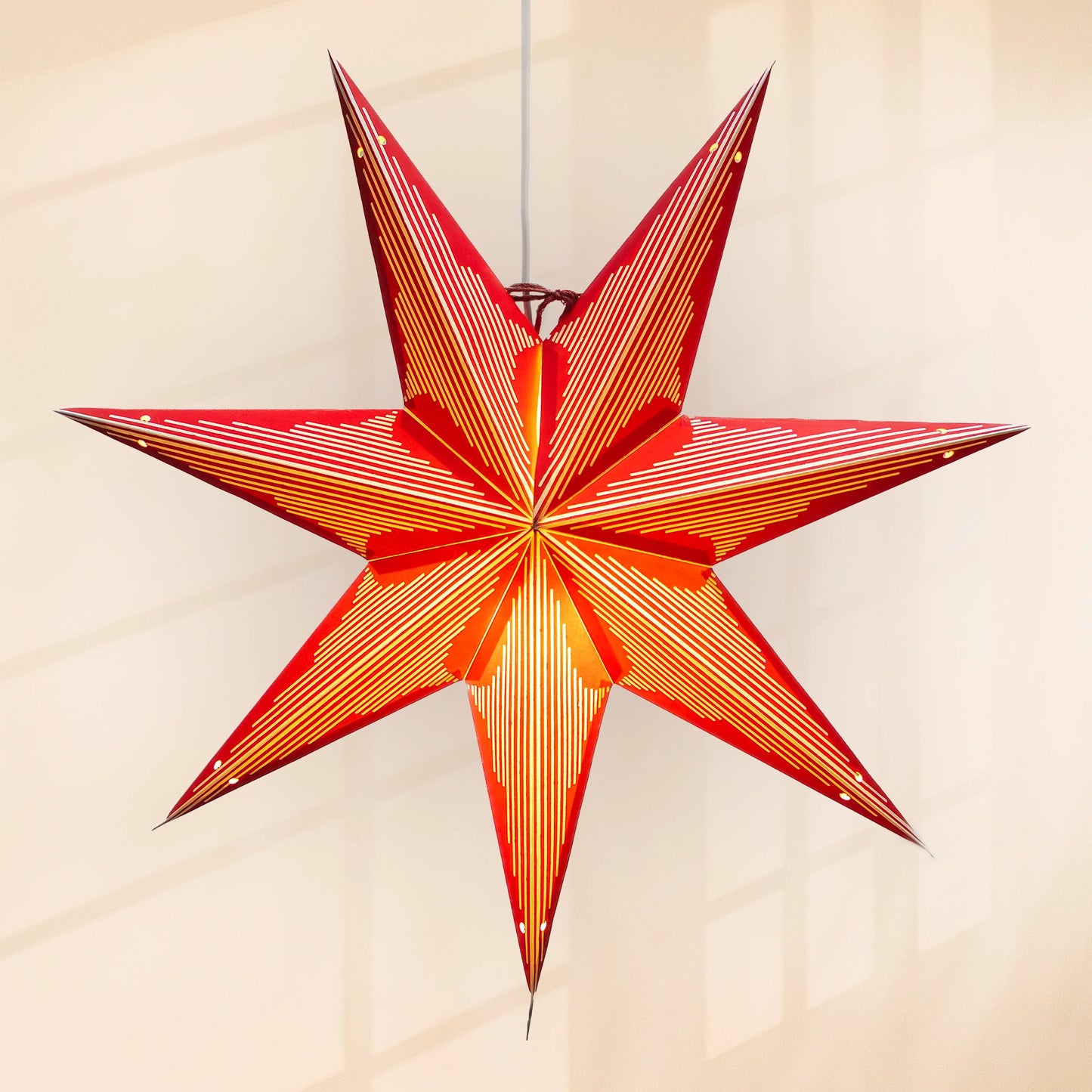 Paper Star Lantern -Metro Red