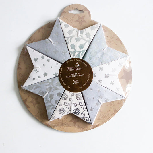Mini Stars - Set of 8 Neutral/Silver
