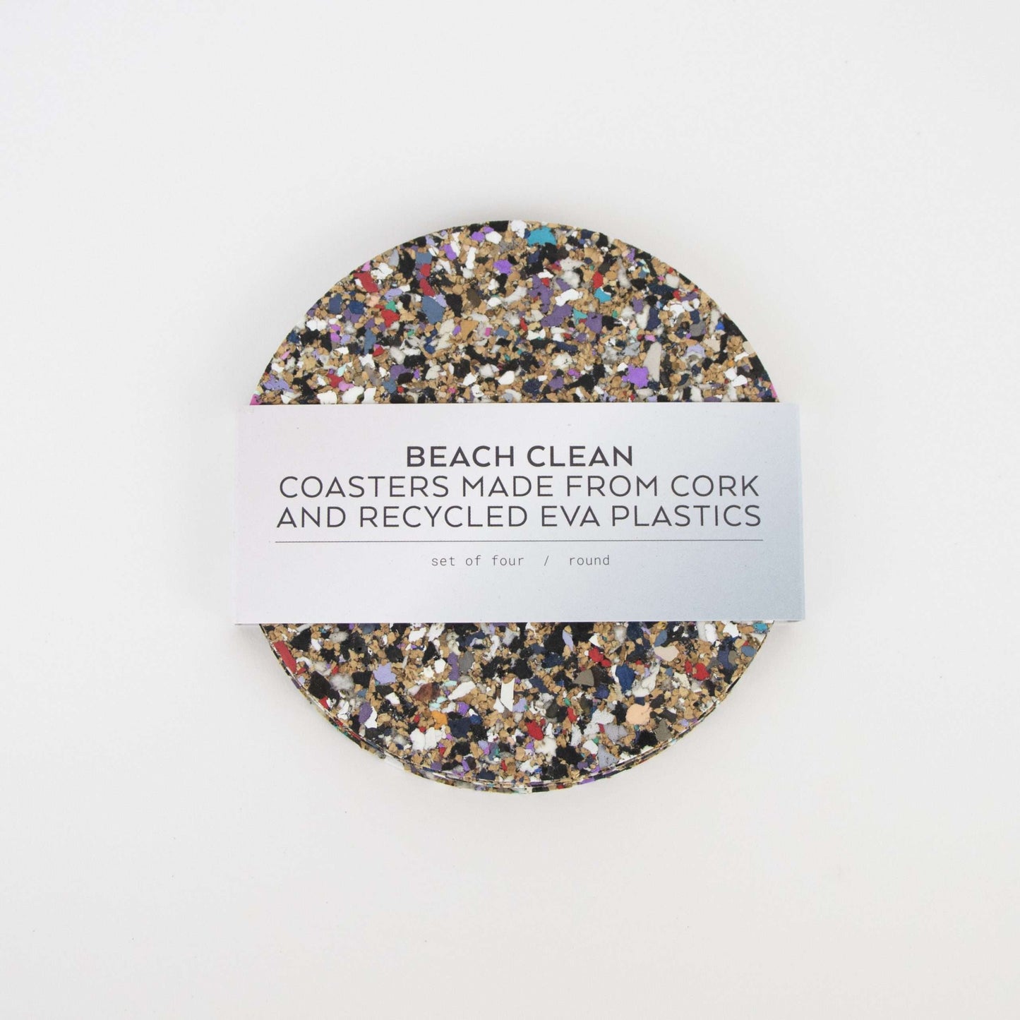 Beach Clean Round Coasters