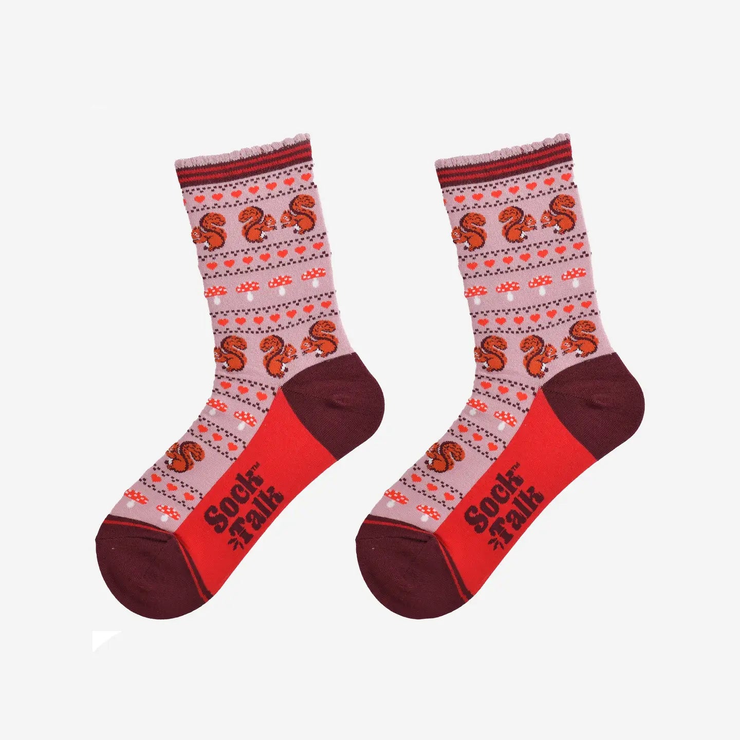 Squirrel Fair Isle Bamboo Socks