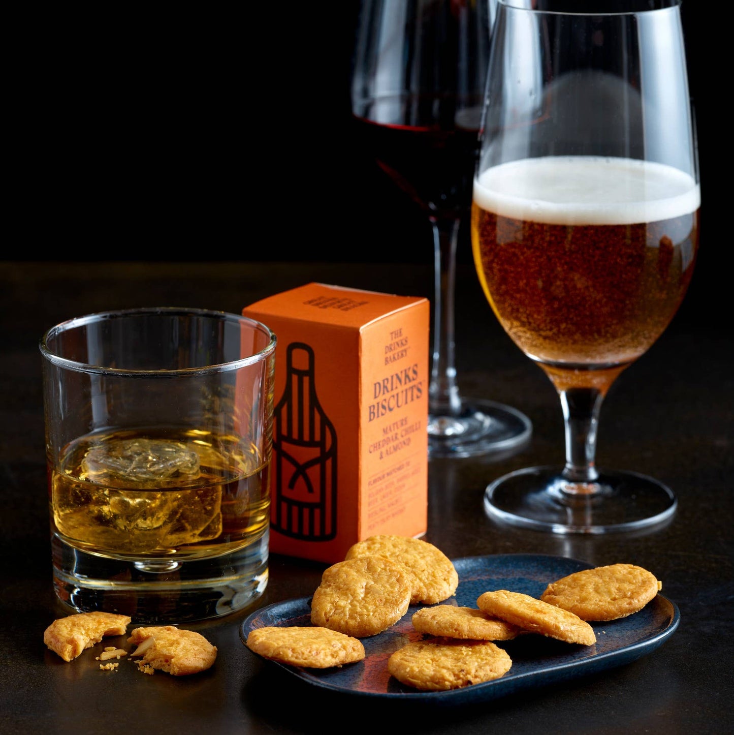 Drinks Biscuits - Mature Cheddar & Smoked Chilli 36g