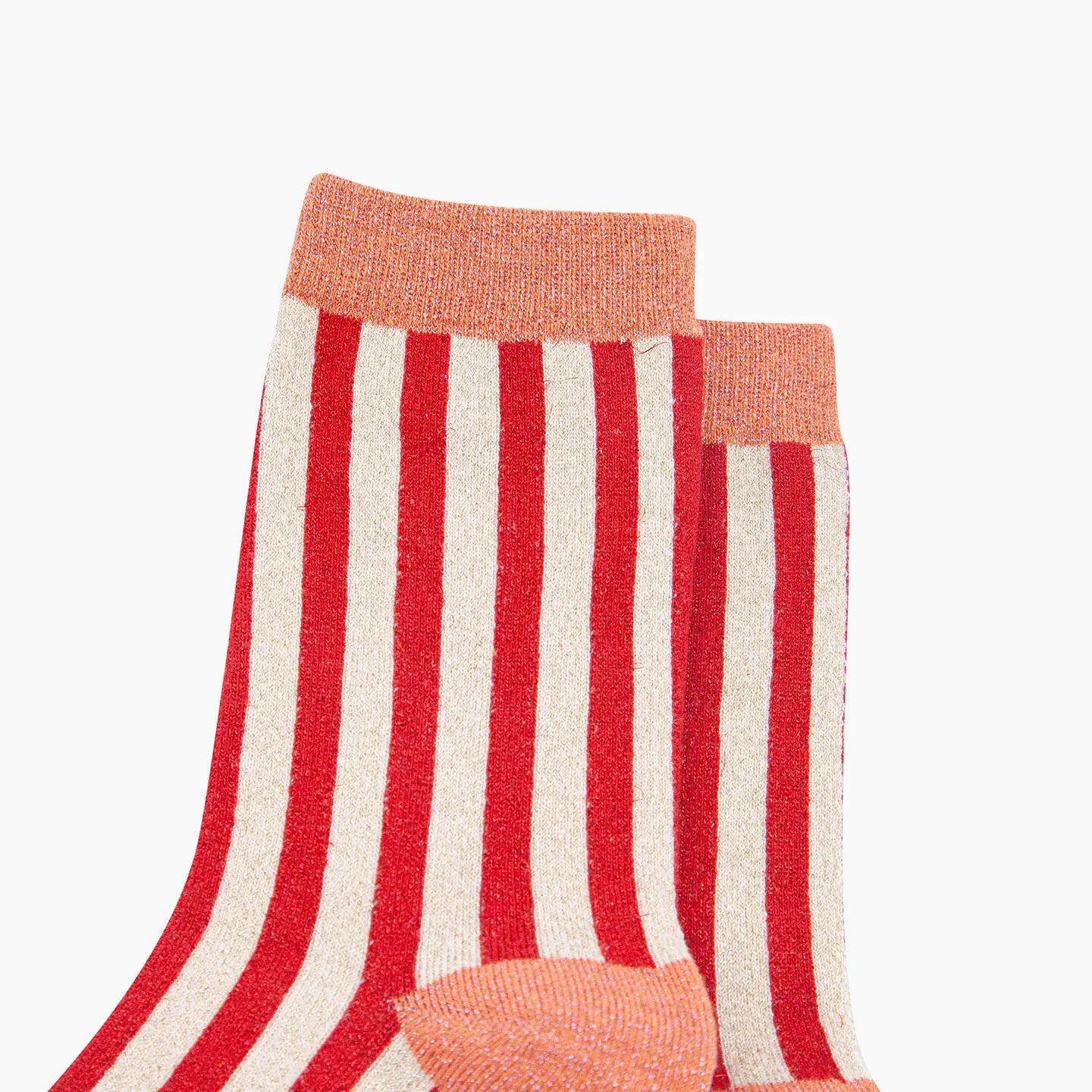 Glitter Cotton Striped Socks