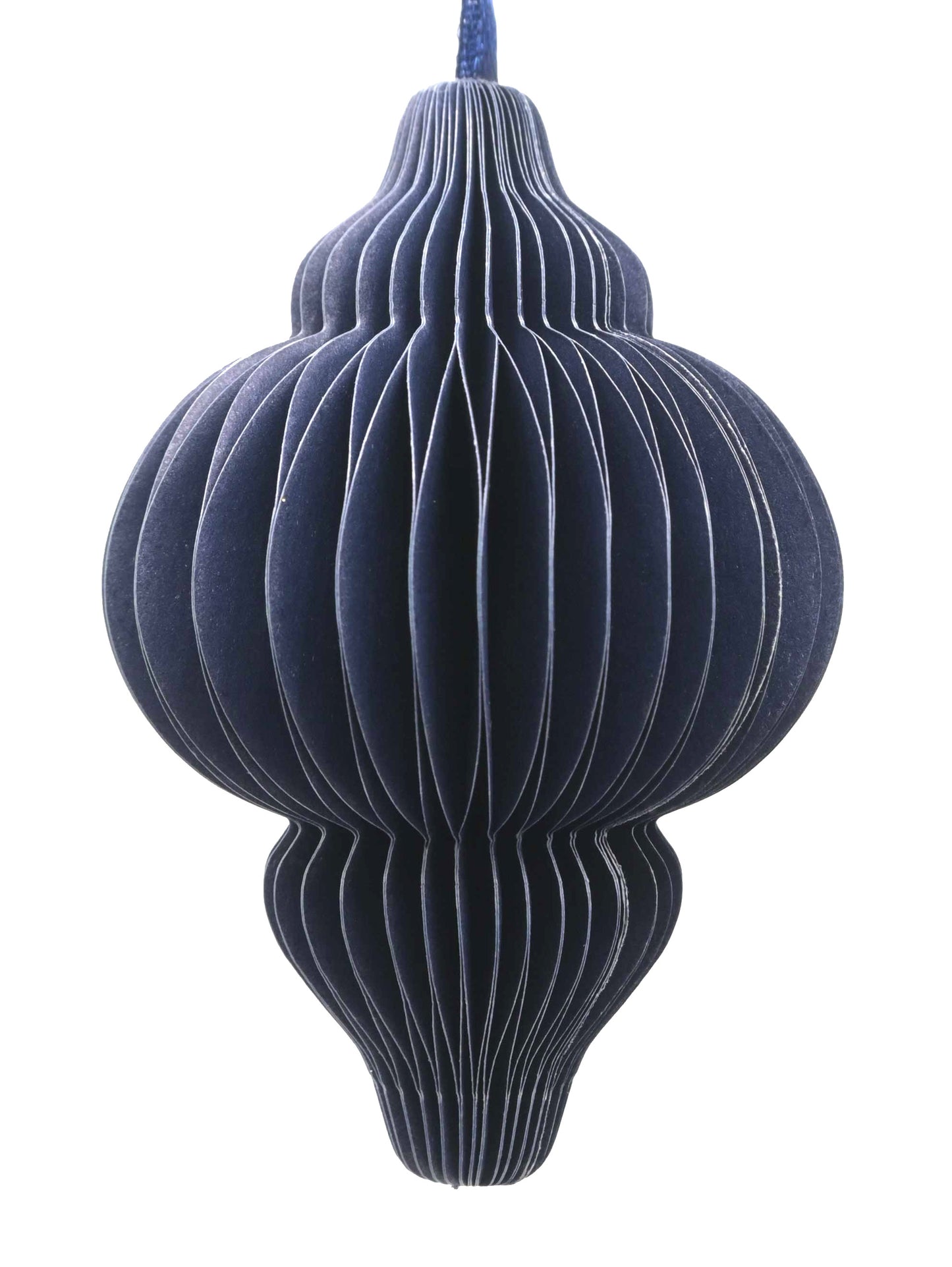 Paper Honeycomb Finial - Blue