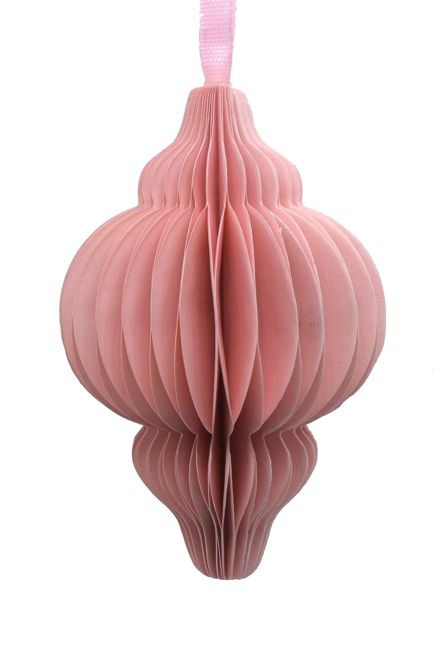 Paper Honeycomb Finial - Light Pink