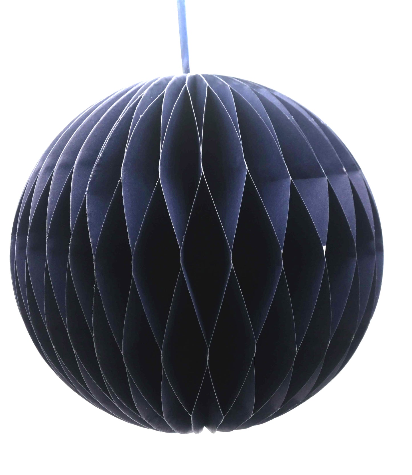 Paper Honeycomb Bauble 10cm - Blue