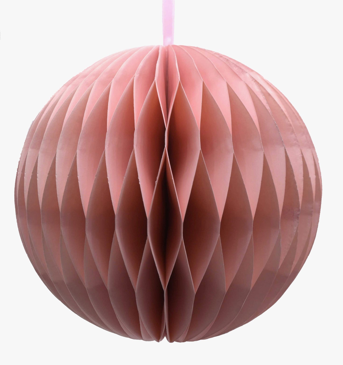 Paper Honeycomb Bauble - Light Pink