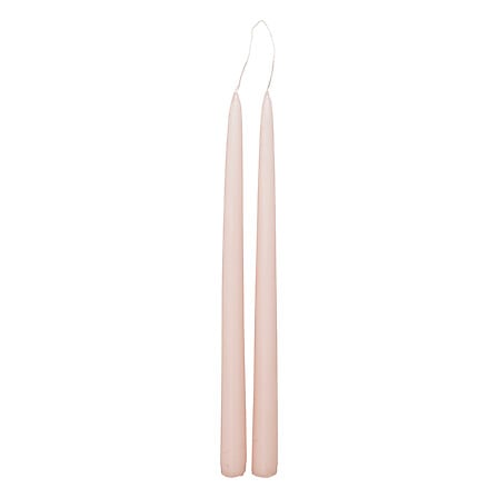 Set of 2 Pink Tapered Candles