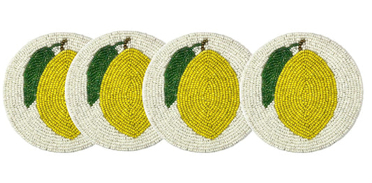Set of 4 Lemon Coasters