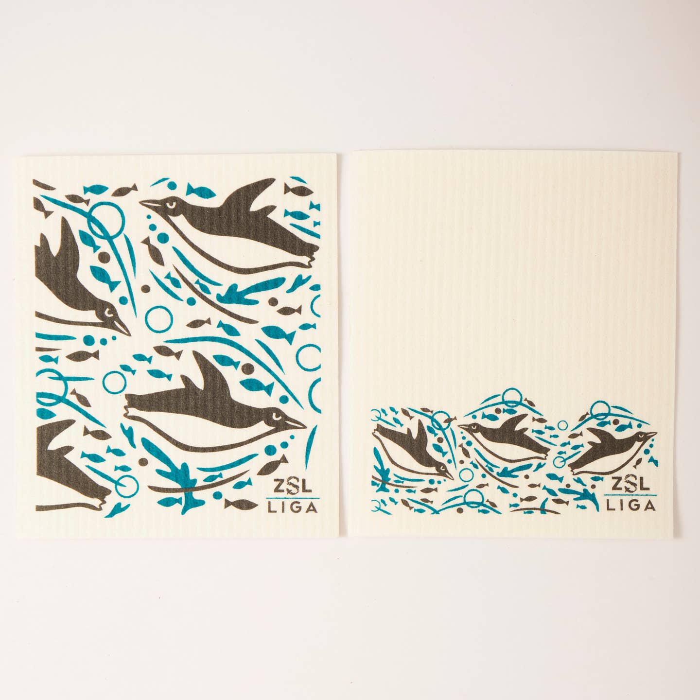 Eco Dishcloths - Swimming Penguins