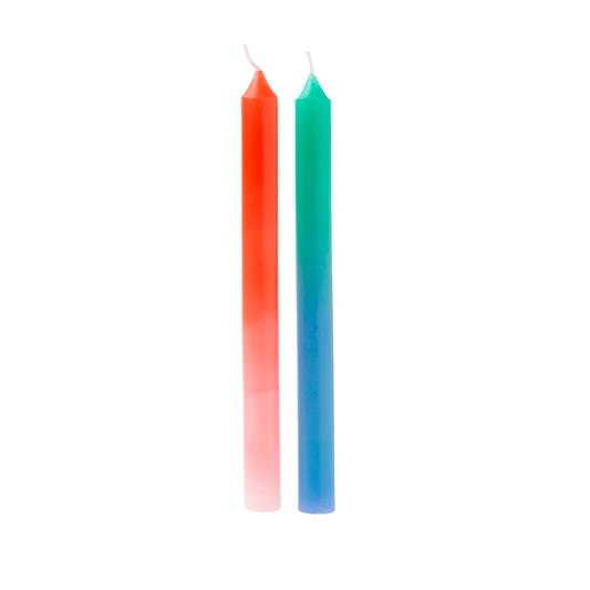 Ombre Candles - Red & Green
