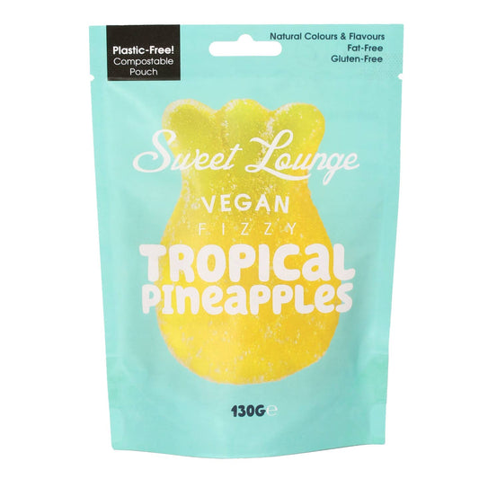 Vegan Fizzy Tropical Pineapples (Plastic-Free) 130g