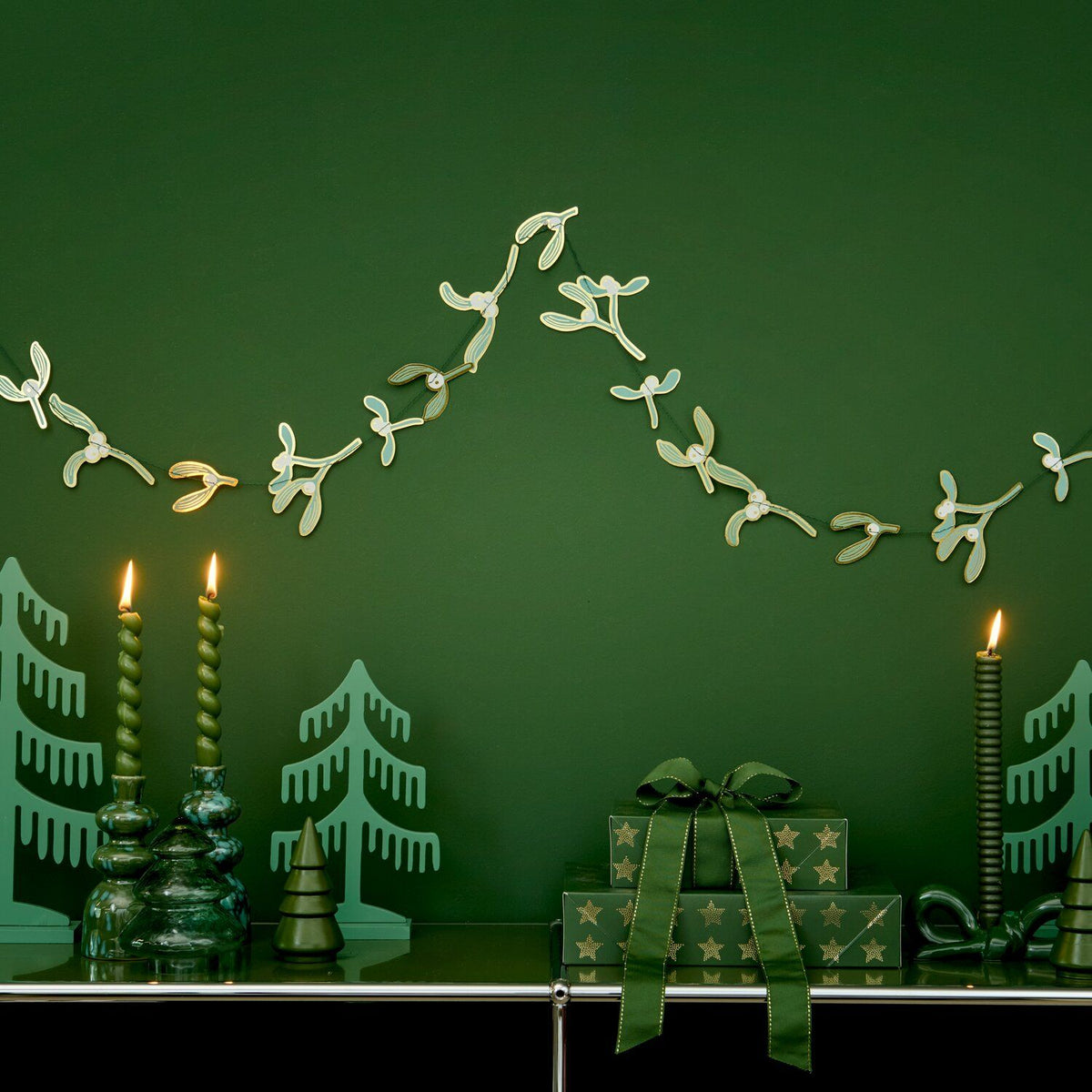 Mistletoe Sewn Garland