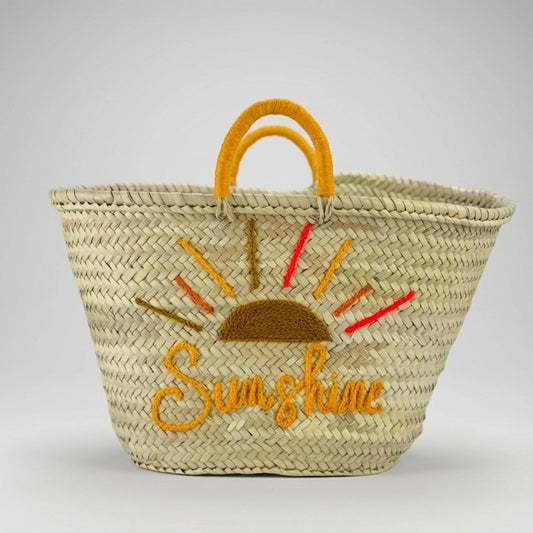 Sunshine Straw Market Tote Bag