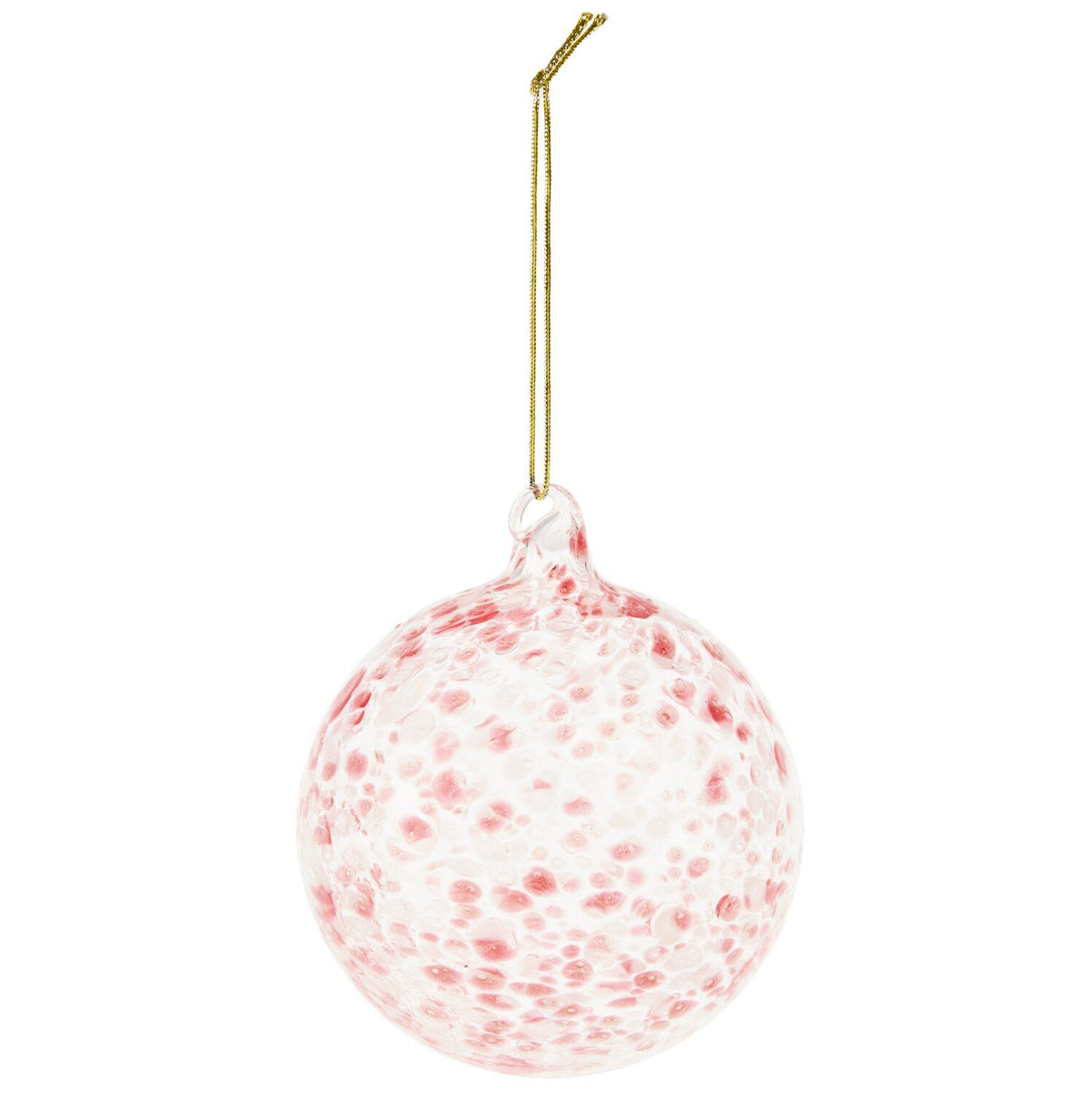 Red Dot Glass Bauble
