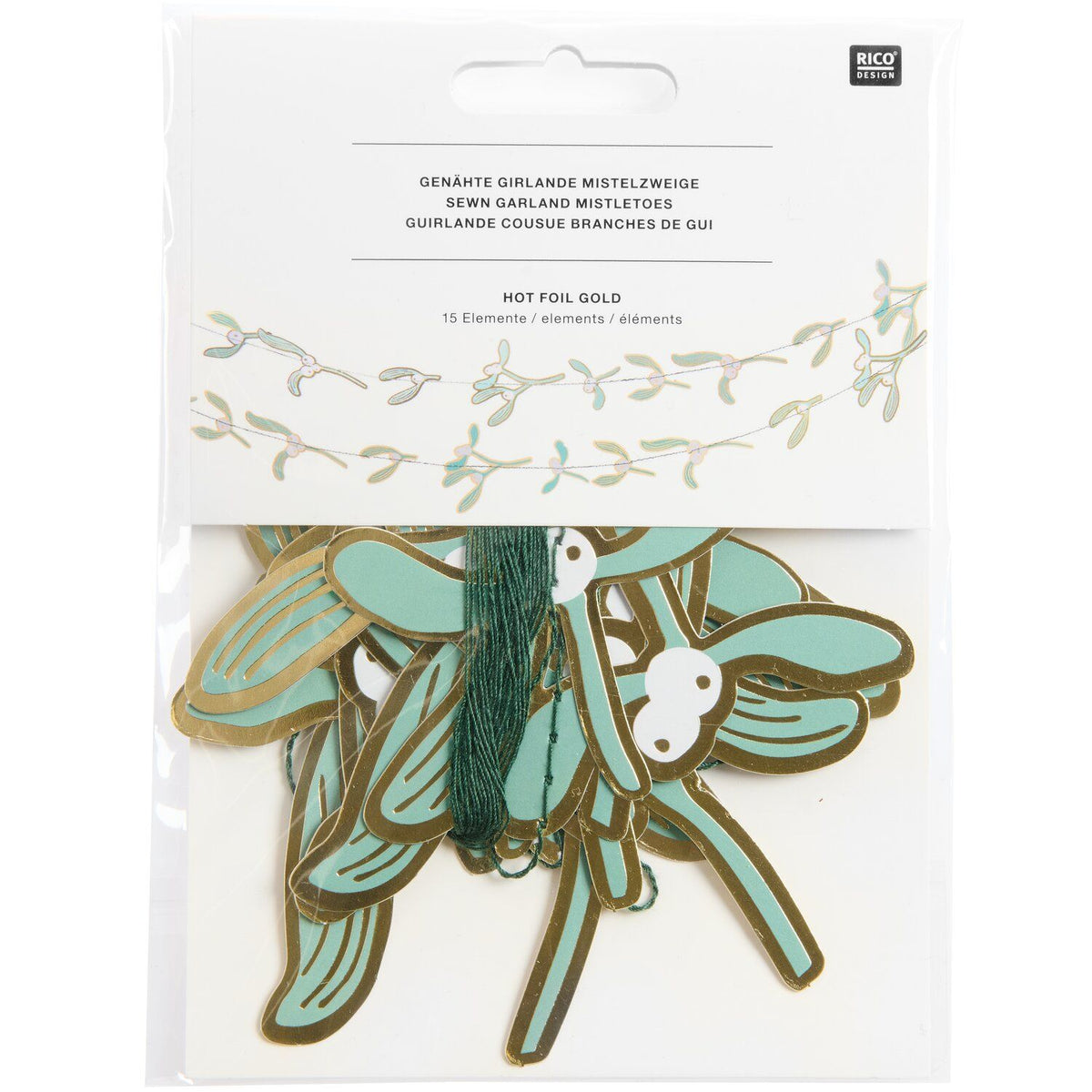 Mistletoe Sewn Garland