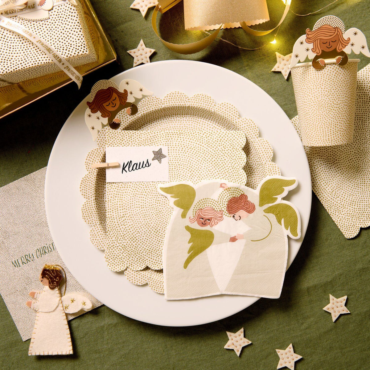 Gold Tiny Dot Napkins
