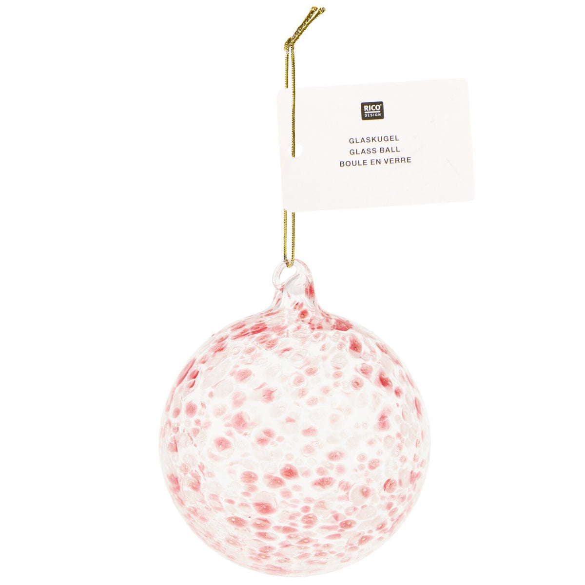 Red Dot Glass Bauble