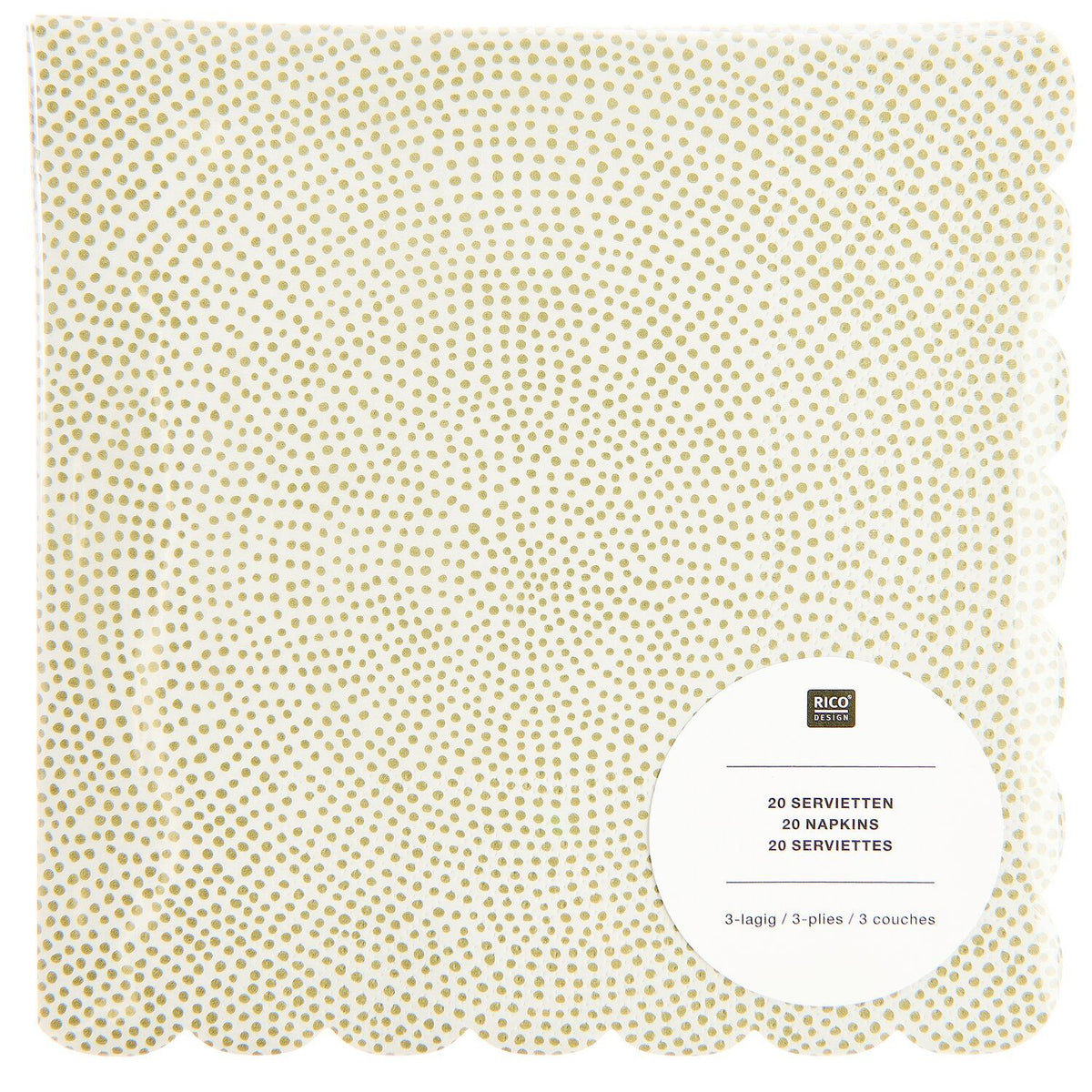 Gold Tiny Dot Napkins