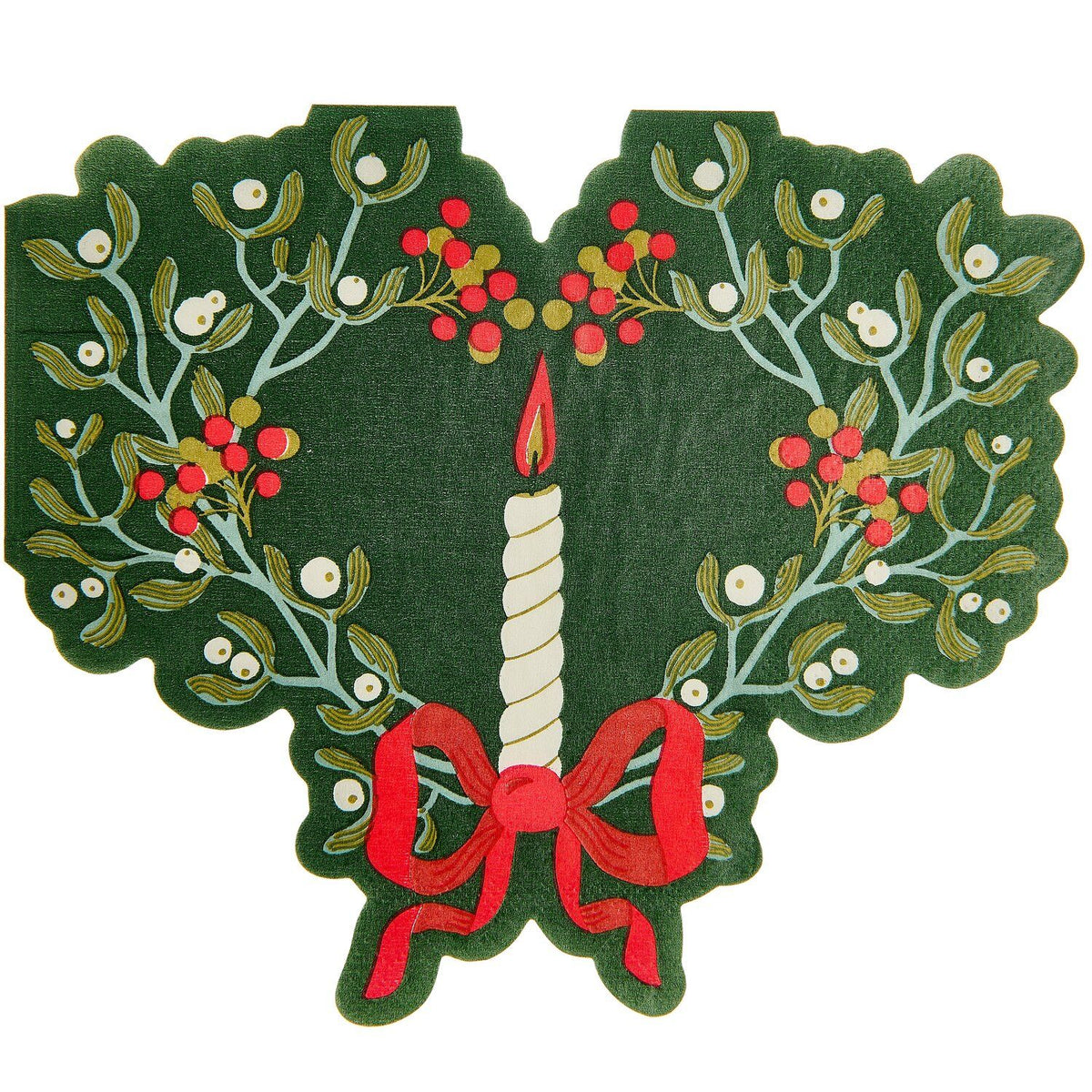 Mistletoe with Candle Napkins